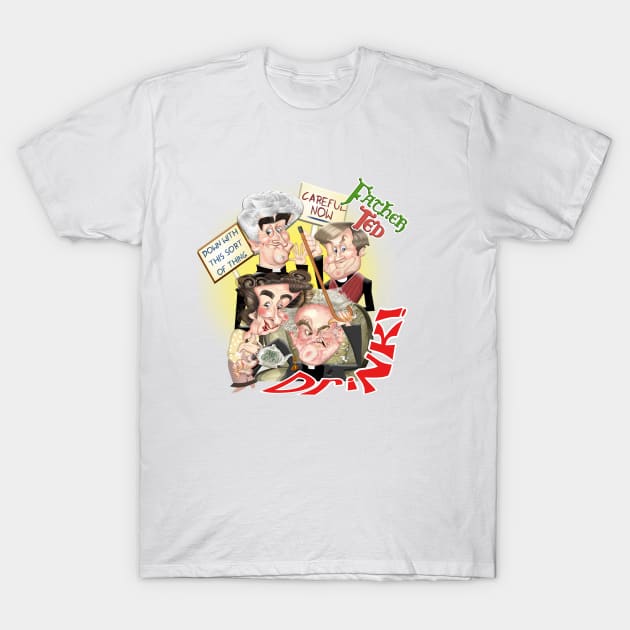 Father Ted T-Shirt by Sarah Bailey TV Cartoons